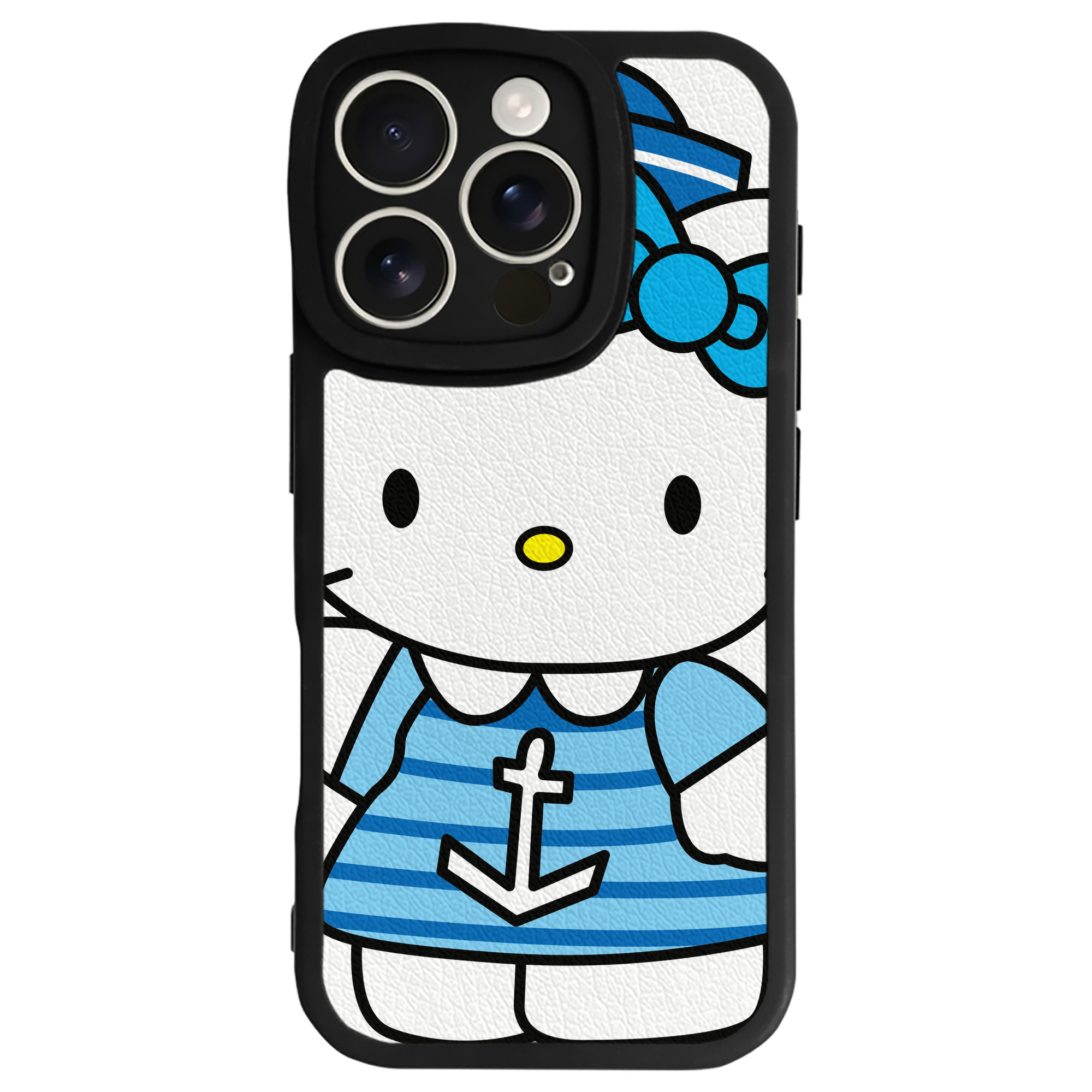 （画像用） Hello Kitty ハローキティ 【iPhone 16シリーズ対応】シリコンスマホケース（レザー調） 材質：シリコン